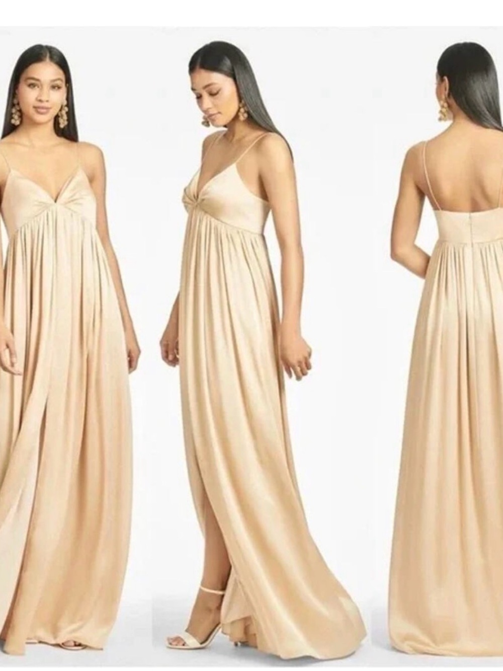 SACHIN & BABI Spaghetti-Strap Dress in Champagne